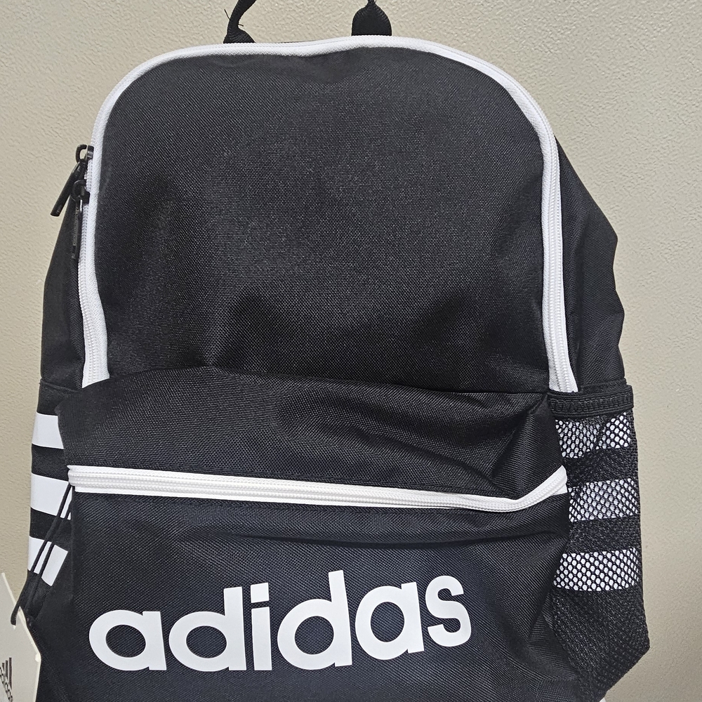 Adidas Black and White Men's Backpack